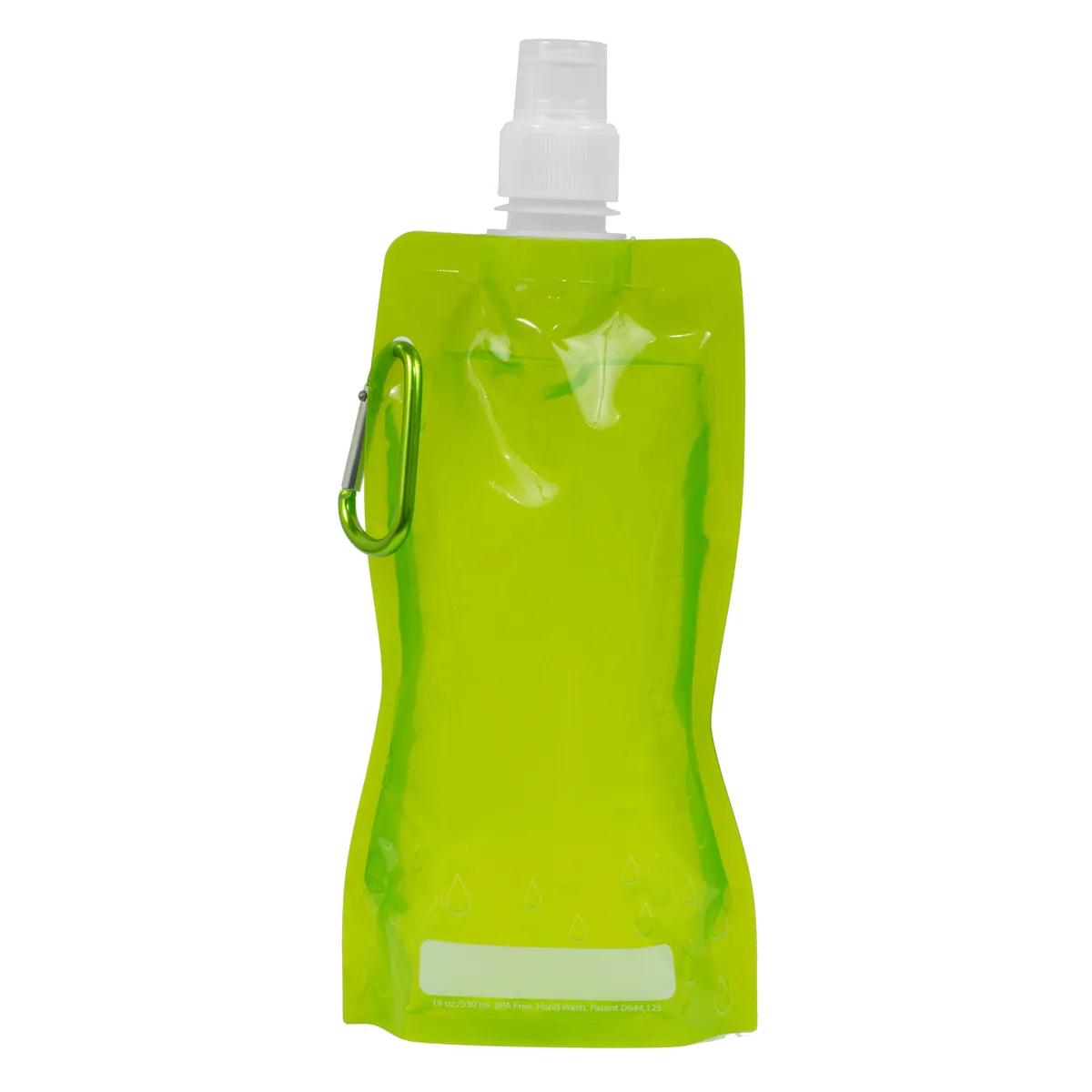 Foldable Water Bottle Polyethylene Carabiner - 18 oz - product view 21