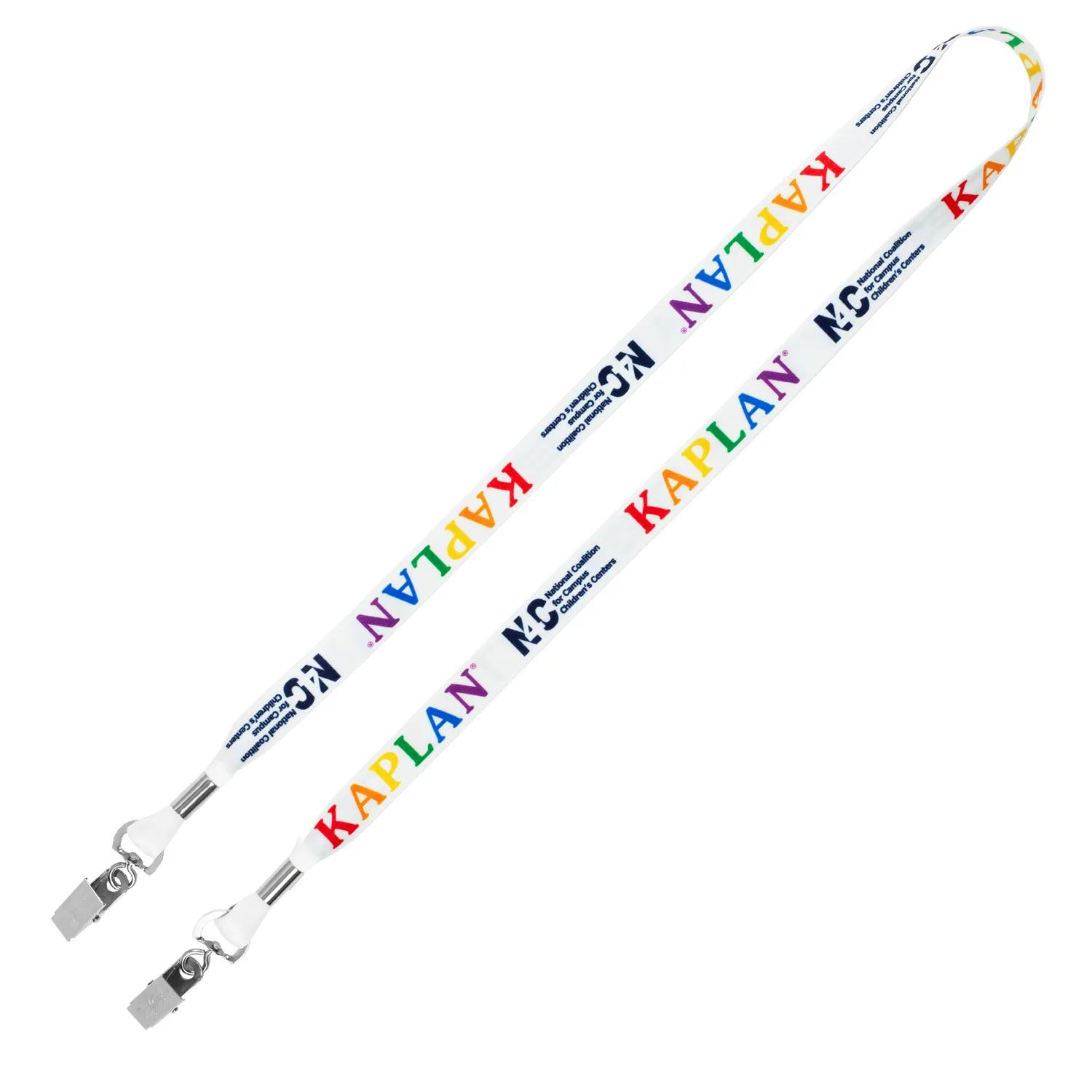 Custom Lanyards Dual Attachment Sublimation - 18 in (0.625 in)