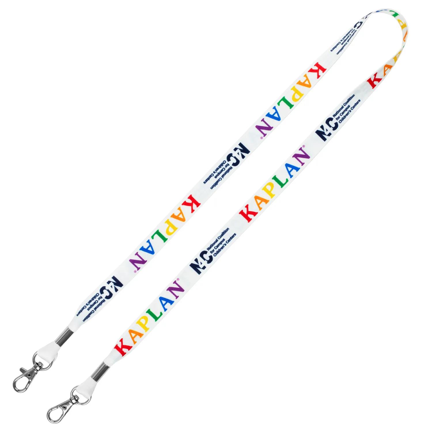 Custom Lanyards Dual Attachment Sublimation - 18 in (0.625 in) - product view 2