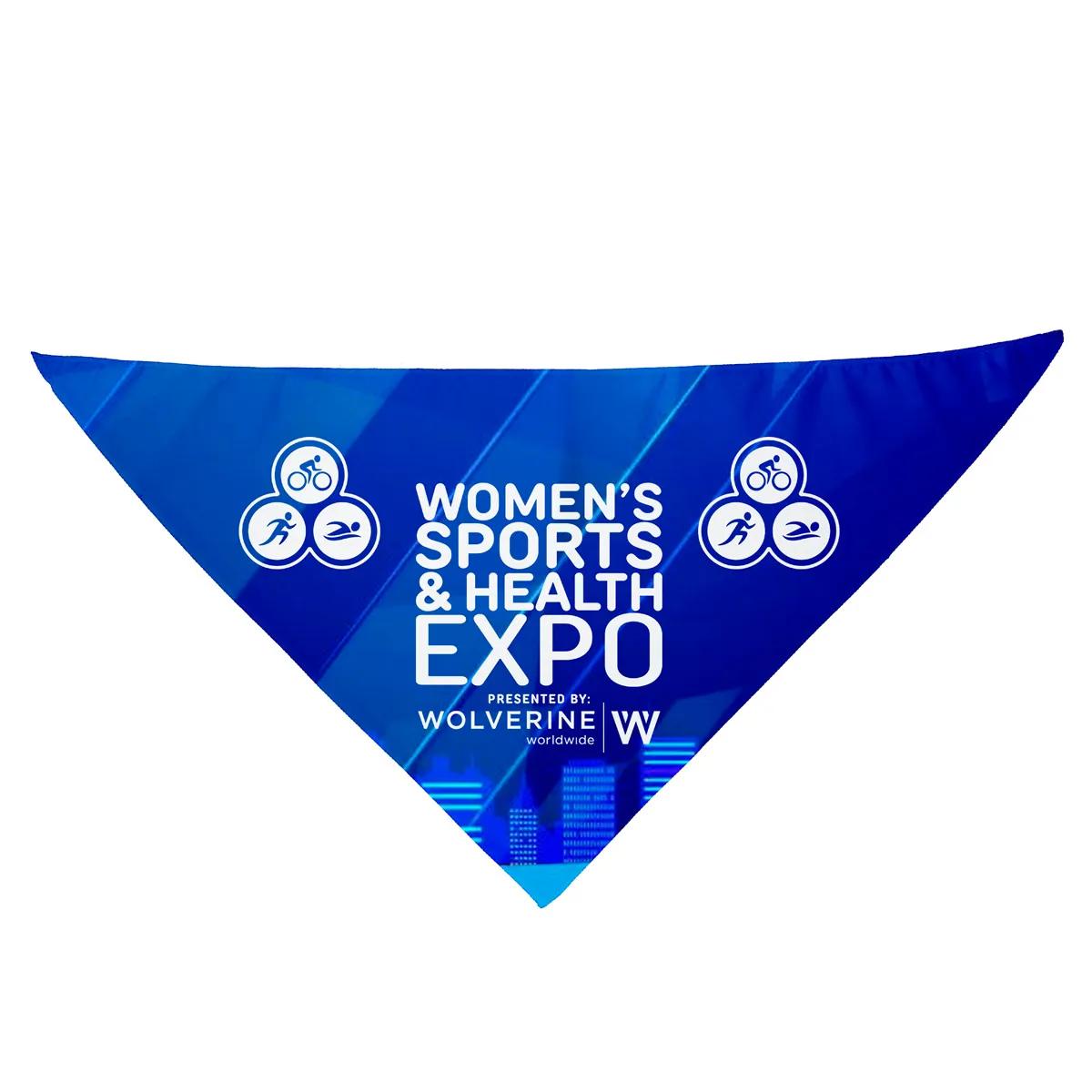 Pet Bandana Recycled Polyester Half-Cut Triangle - 22 x 30 in - product view 2