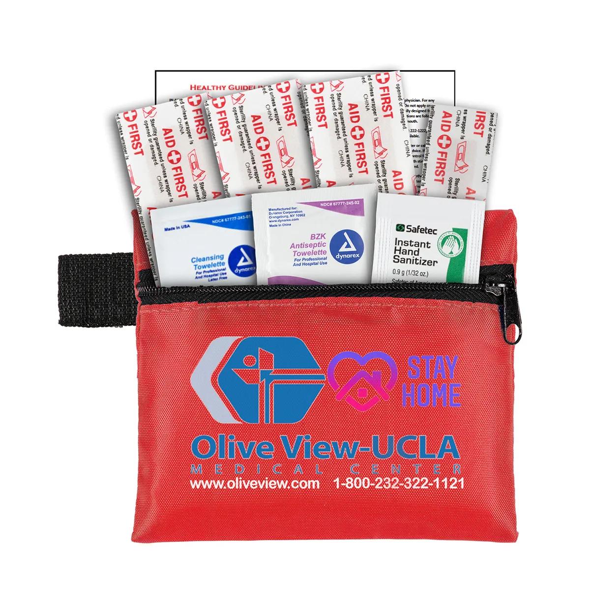 First Aid Kit Hand Sanitizer 8-Piece Zipper Pouch - 5 x 4 in - product view 13