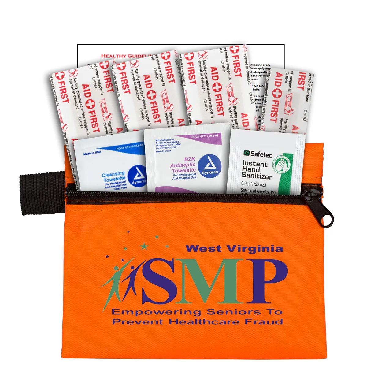 First Aid Kit Hand Sanitizer 8-Piece Zipper Pouch - 5 x 4 in - product view 15