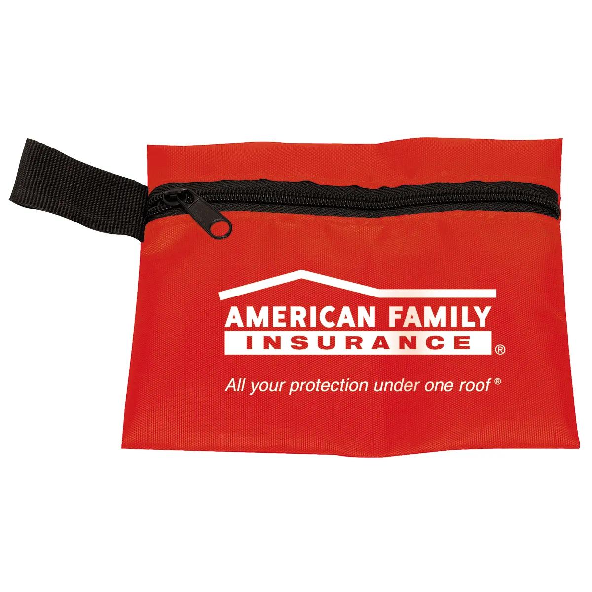 First Aid Kit Hand Sanitizer 10-Piece Zipper Pouch - 5 x 4 in - product view 2