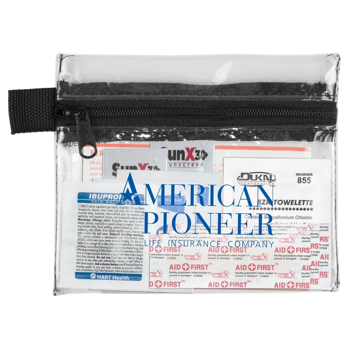 First Aid Kit Hand Sanitizer 10-Piece Zipper Pouch - 5 x 4 in - product view 8