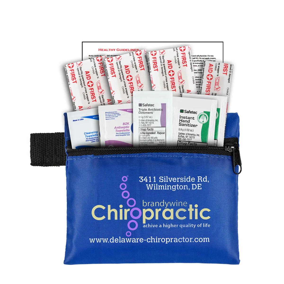 First Aid Kit Hand Sanitizer 10-Piece Zipper Pouch - 5 x 4 in - product view 12