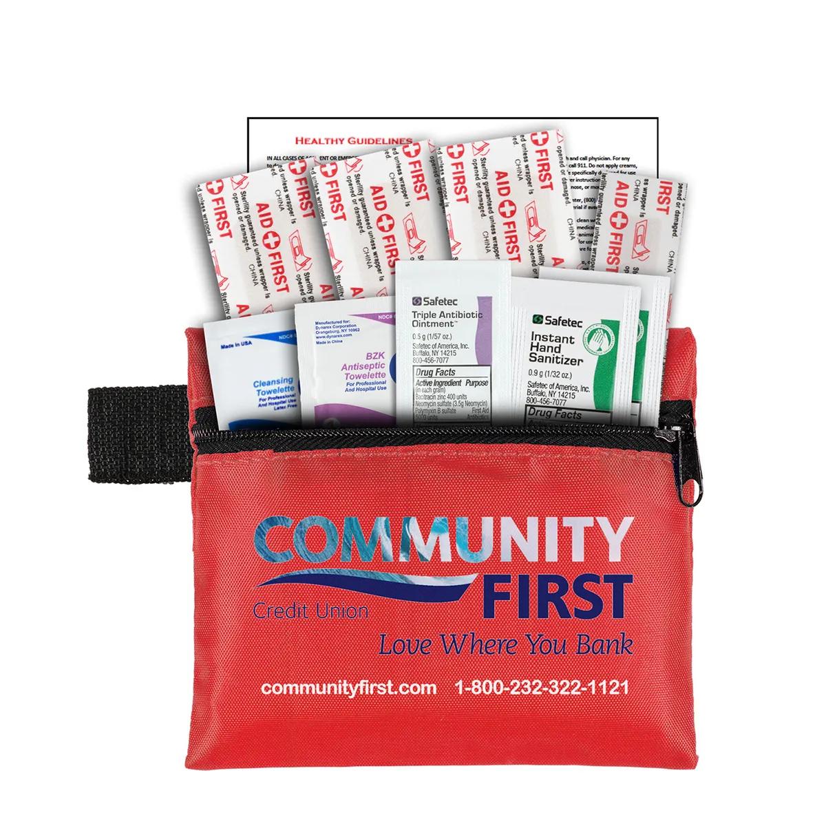 First Aid Kit Hand Sanitizer 10-Piece Zipper Pouch - 5 x 4 in - product view 16