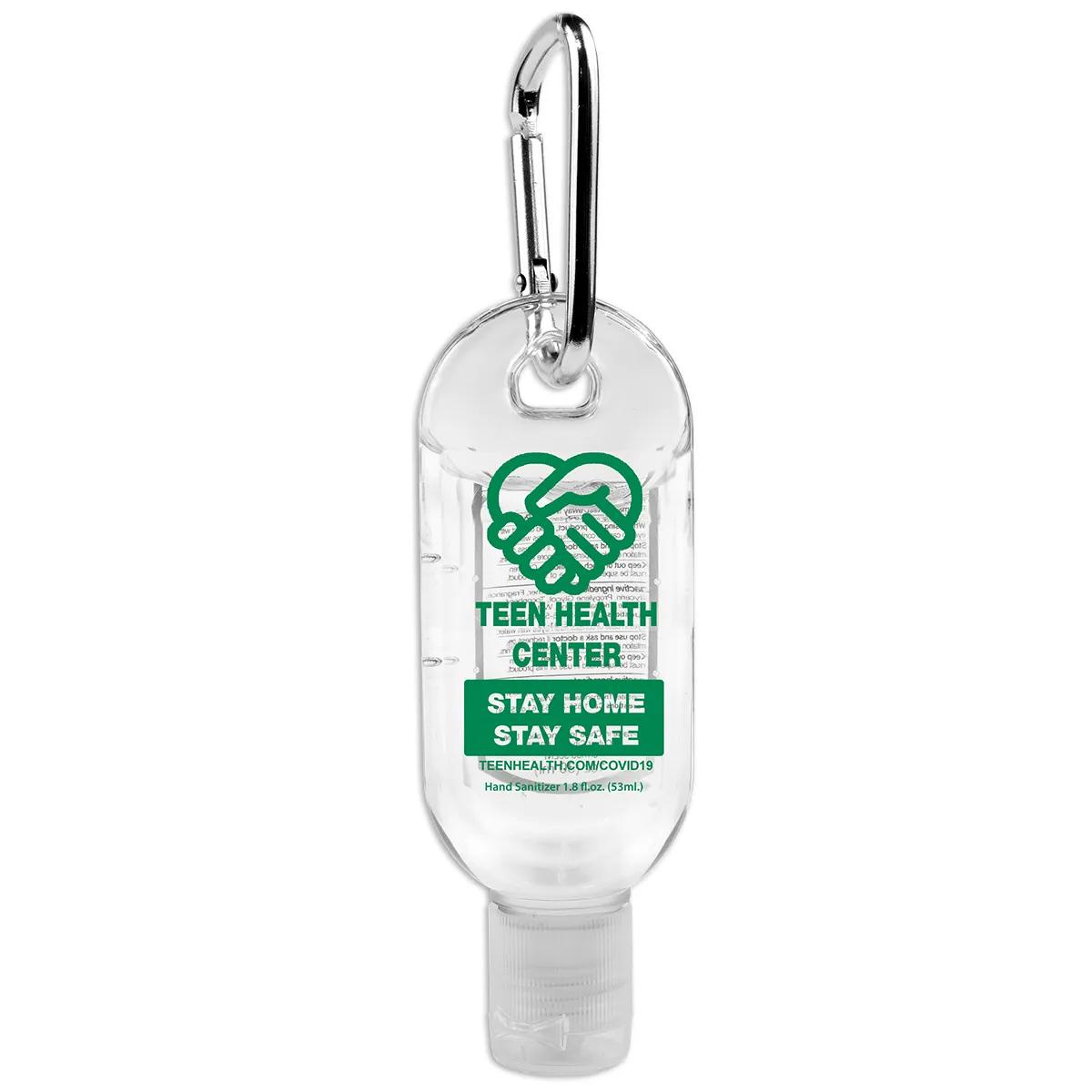 Hand Sanitizer Gel Large Carabiner Bottle Citrus - 1.8 oz