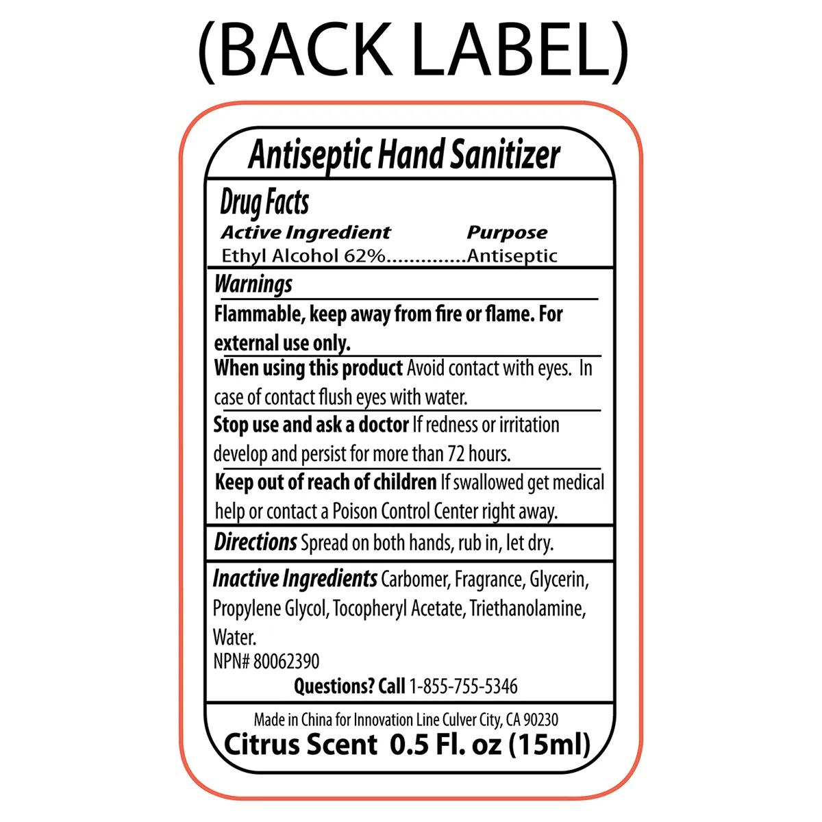 Hand Sanitizer Gel Mini Compact Spot Color - 0.5 oz - product view 5