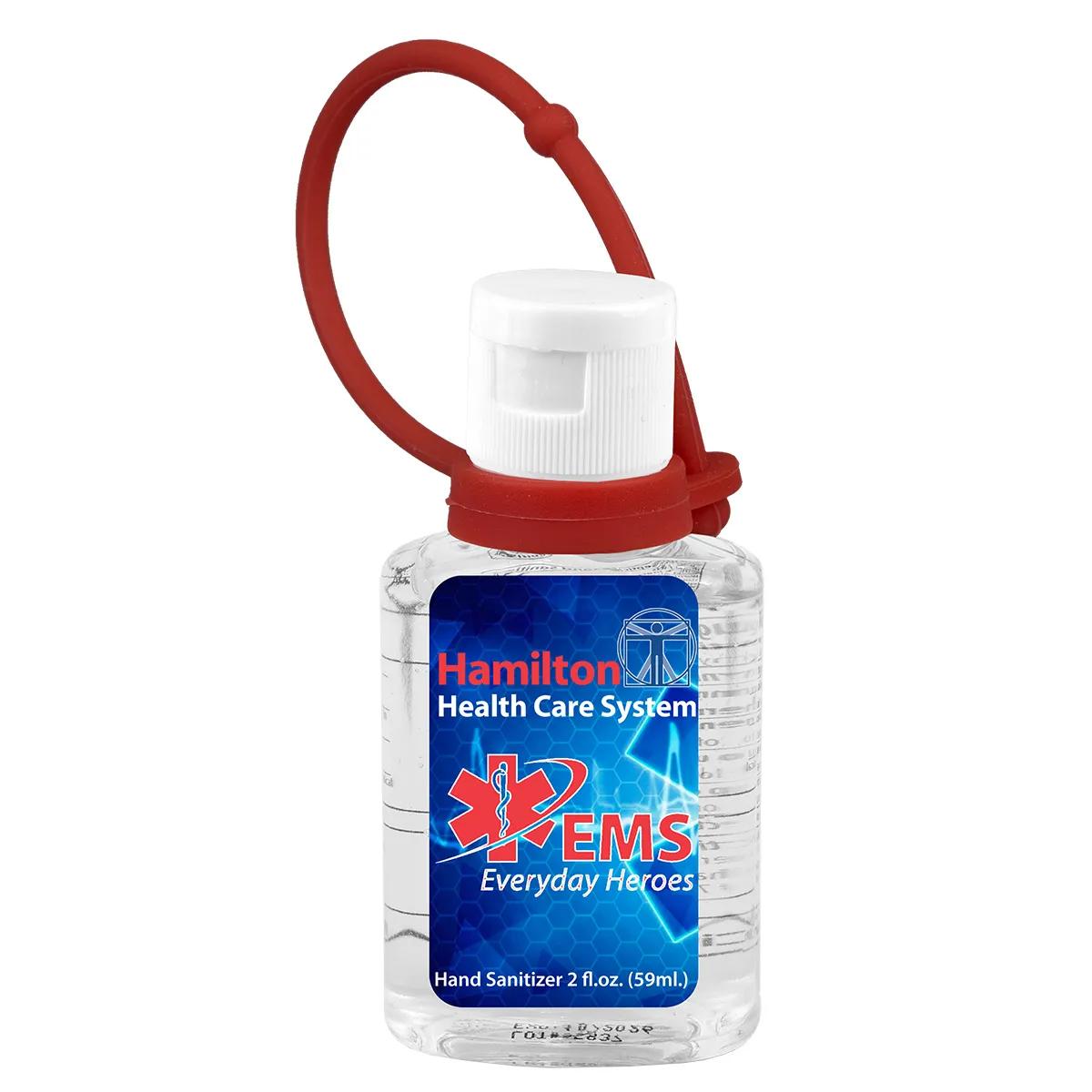 Hand Sanitizer Gel XL with Silicone Carry Leash - 2 oz - product view 5