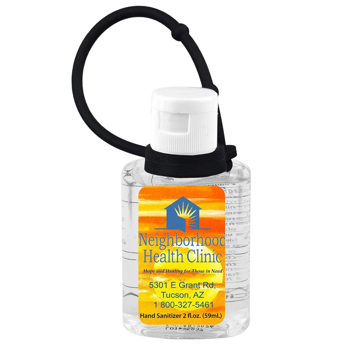Hand Sanitizer Gel XL with Silicone Carry Leash - 2 oz - product view 6