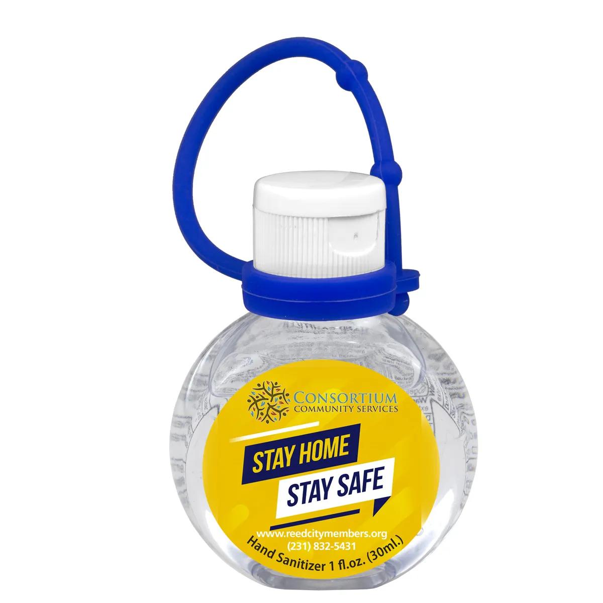 Hand Sanitizer Gel Round with Adjustable Strap - 1 oz - product view 7
