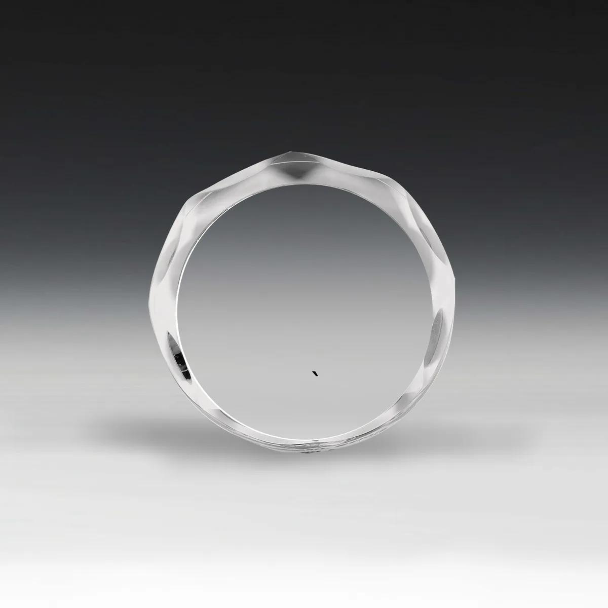 Scalloped Acrylic Paperweight Award Circle - 4 in Dia - product view 7