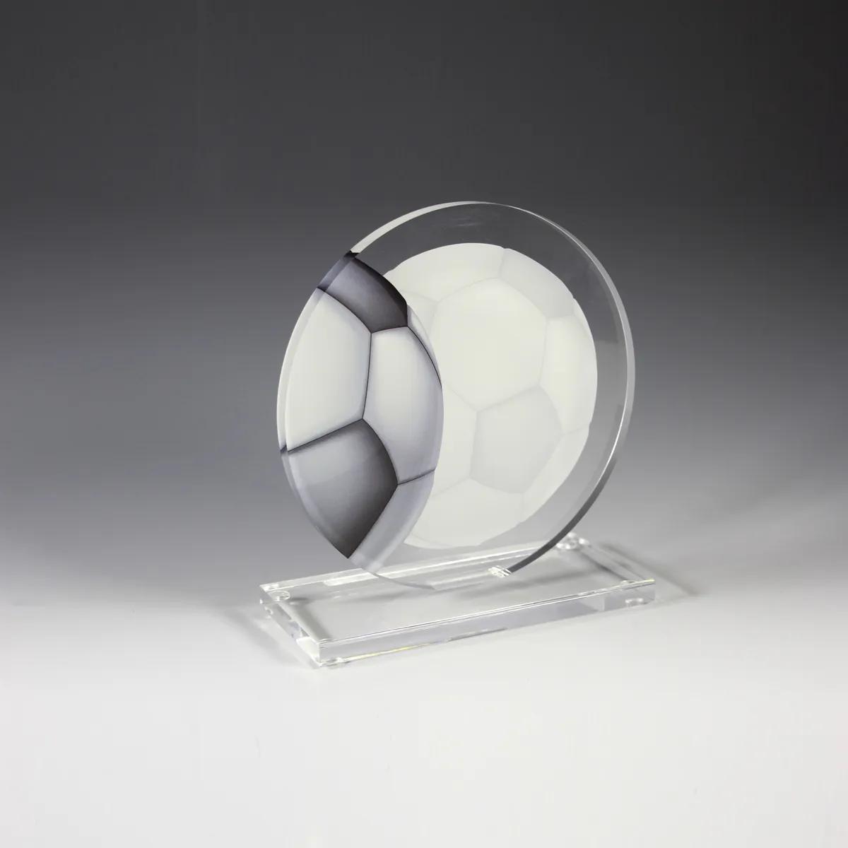 Soccer Achievement Acrylic Award 4 Color Process - 5.75 x 6.25 in - product view 3