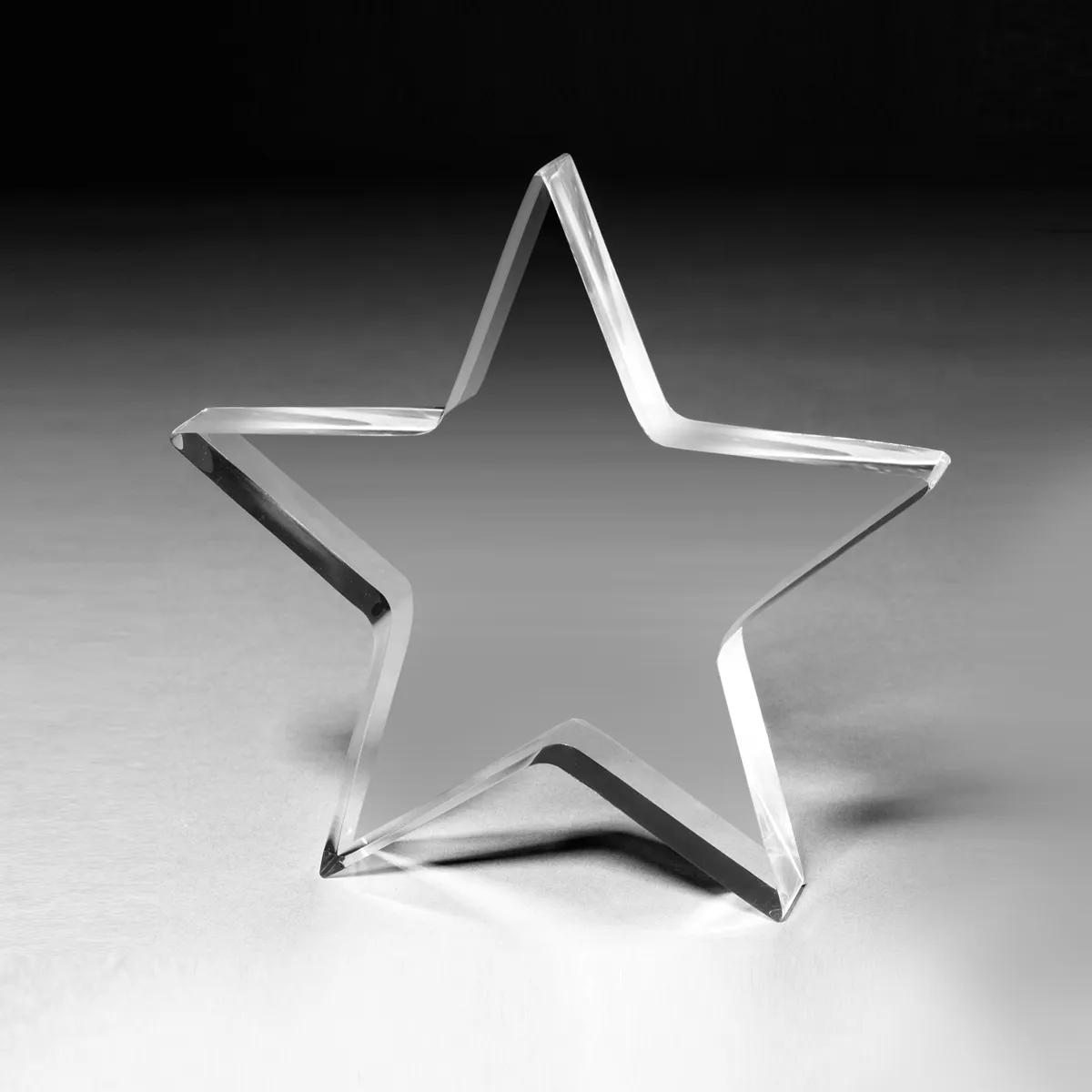 Star Acrylic Paperweight Three Quarter Inch - 5 x 5 x 0.75 in - product view 6