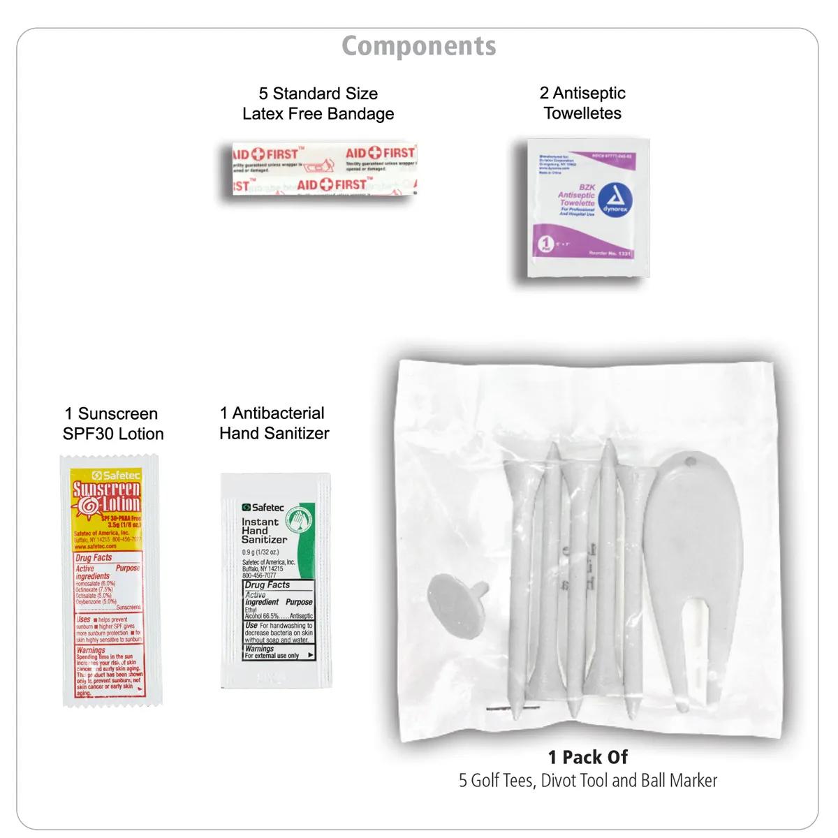 Golf Kit 16 Piece Stillwater Zipper Pouch - 4.5 x 4.5 in - product view 13