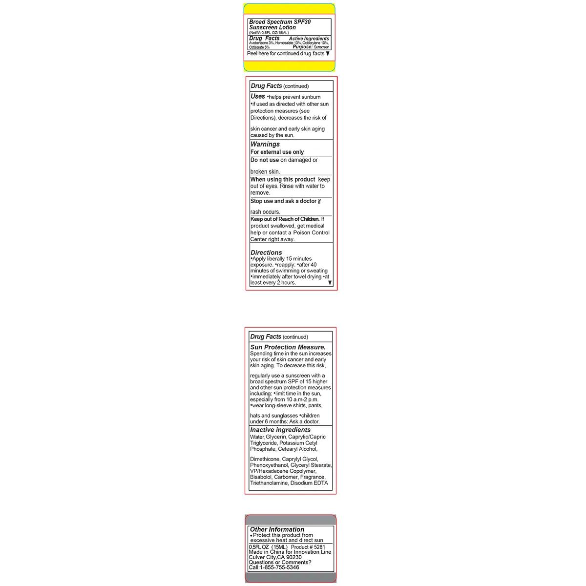 Sunscreen Lotion SPF 30 Flip Top Bottle - 0.5 oz - product view 6