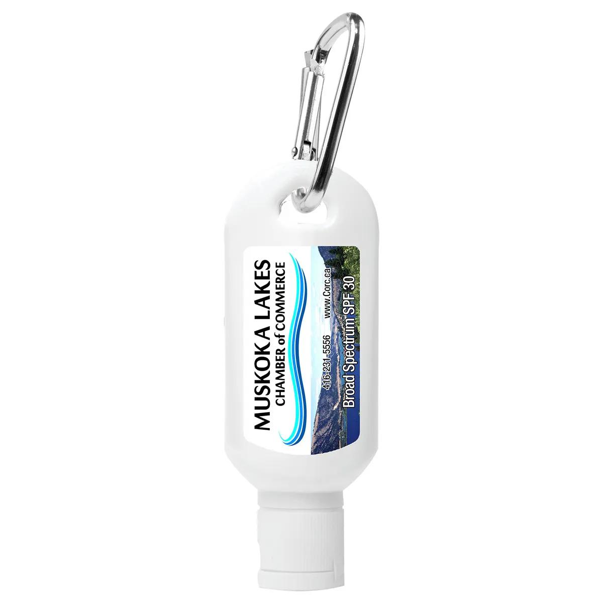 Sunscreen Lotion SPF30 with Carabiner Full Color - 1 oz