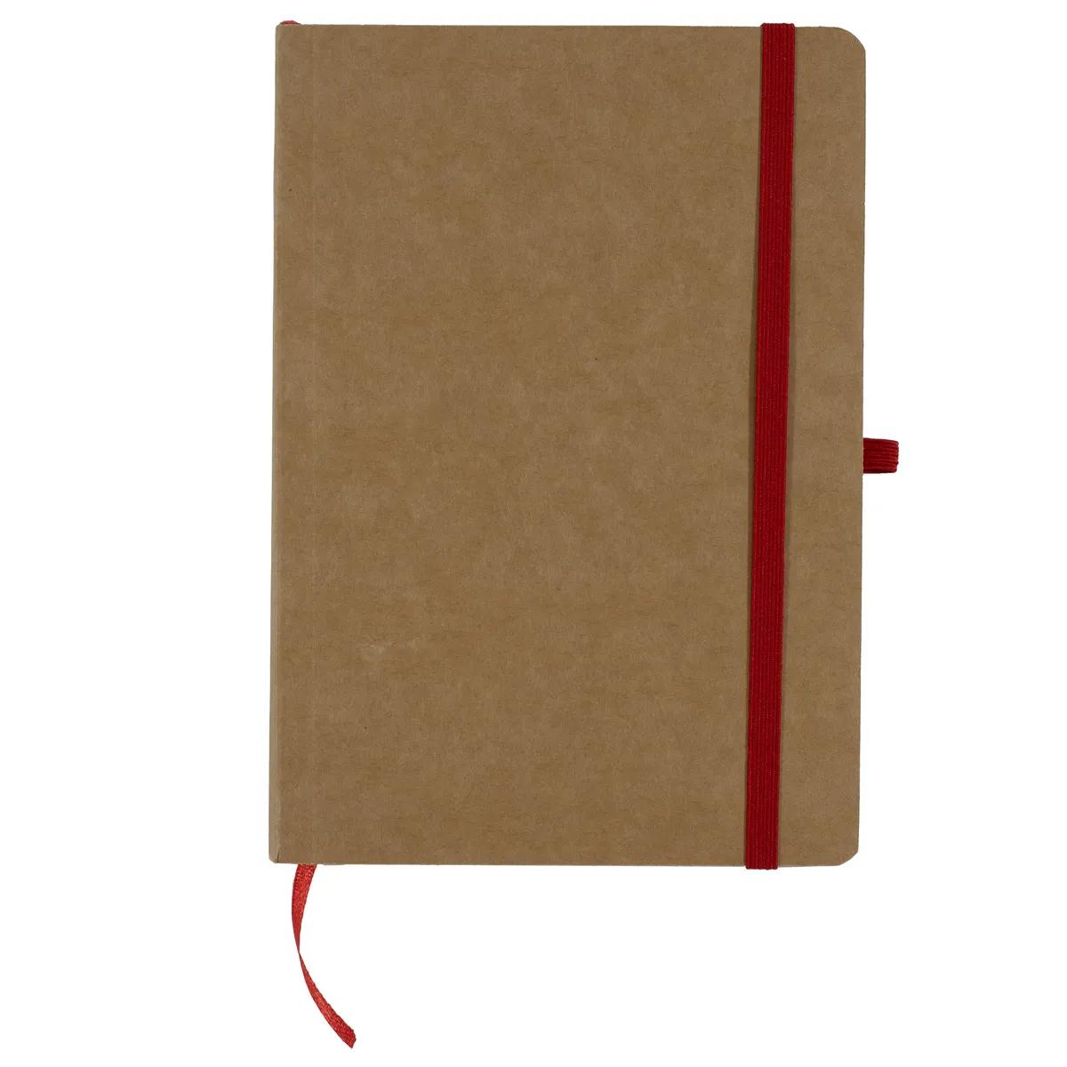 Eco Kraft Paper Notebook with Elastic Strap - 5 x 7 in - product view 10