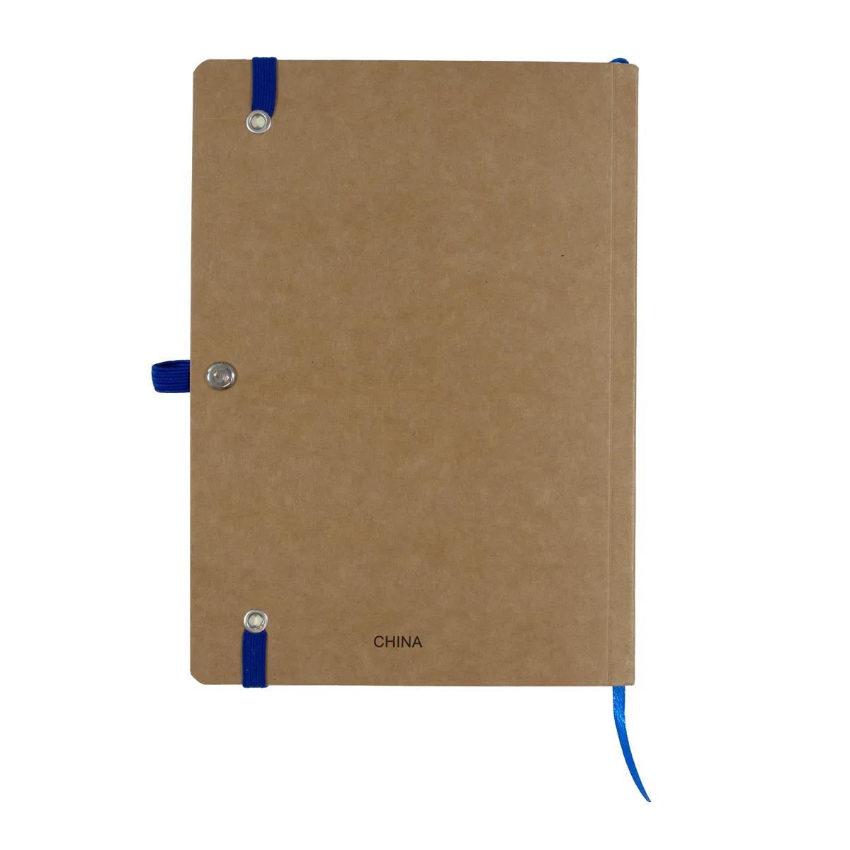 Eco Kraft Paper Notebook with Elastic Strap - 5 x 7 in - product view 13