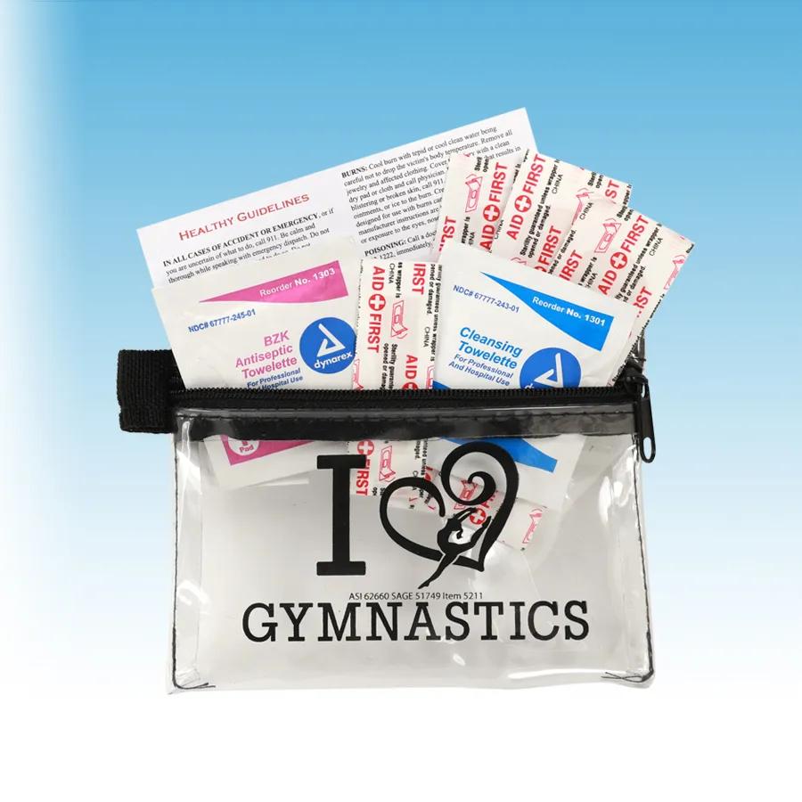 First Aid Kit Zipper Pouch Latex Free - 5 x 4.25 in - product view 3