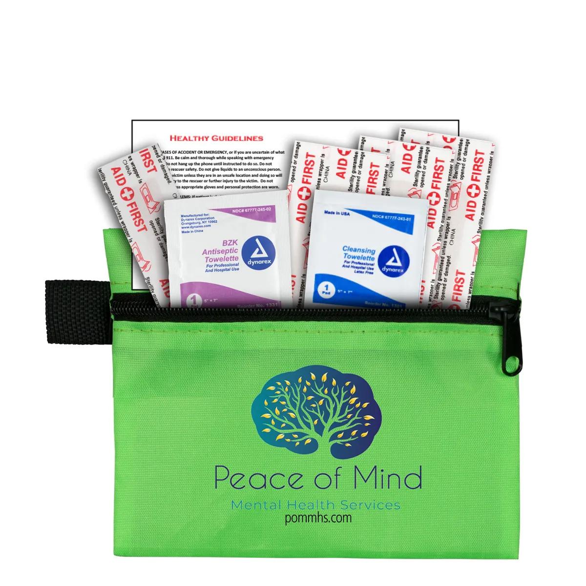 First Aid Kit Zipper Pouch Latex Free - 5 x 4.25 in - product view 14