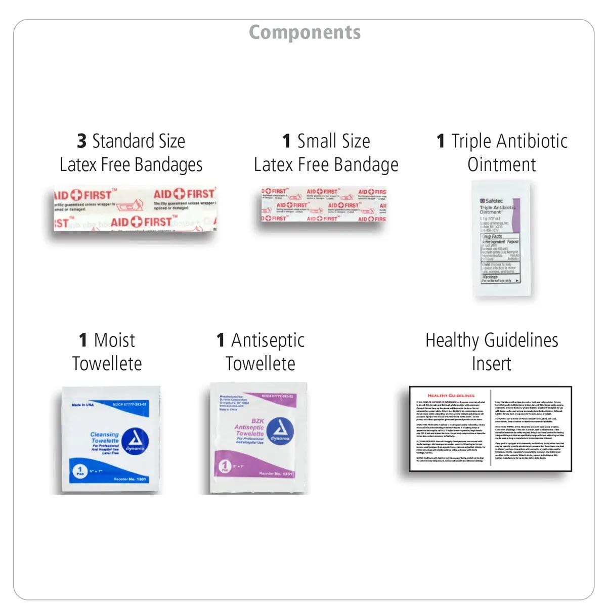 First Aid Kit Plus with Antibiotic Ointment - 5 x 4.25 in - product view 25