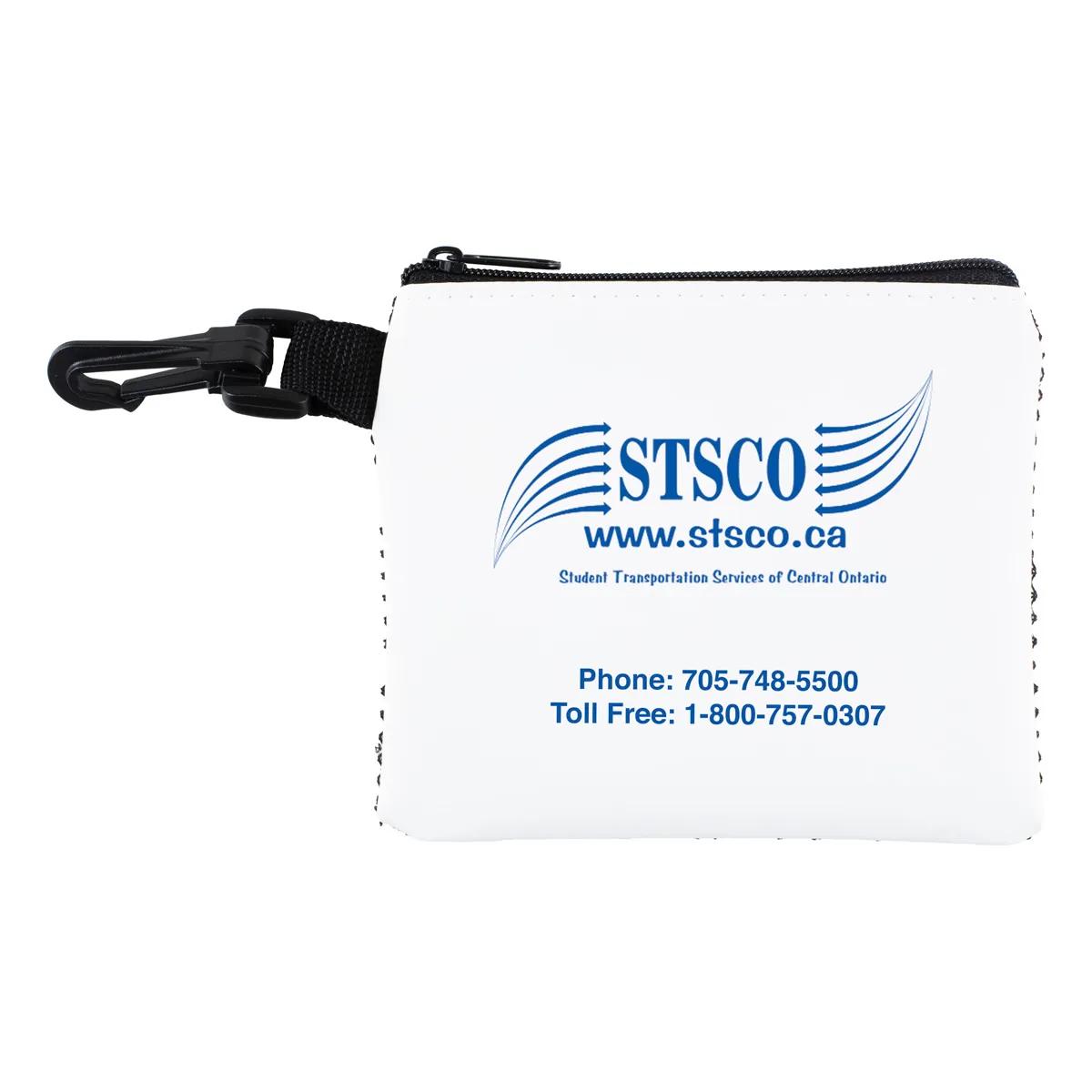 First Aid Kit Complete with Carabiner Hook - 5 x 4.25 in - product view 7