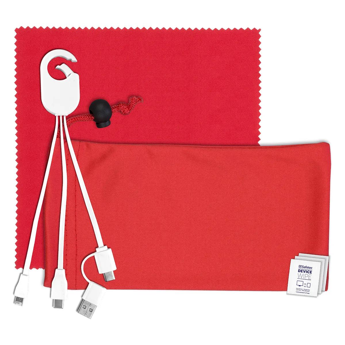 Mobile Tech Charging Kit in Microfiber Cinch Pack - product view 8
