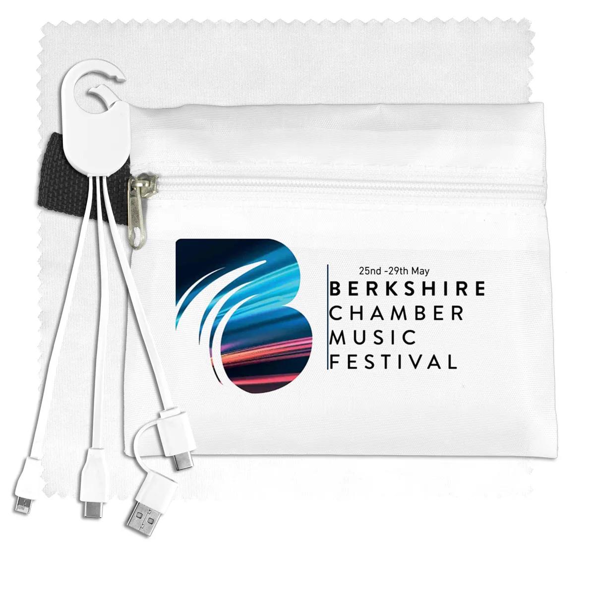 Mobile Tech Charging Kit in Zipper Pack Polyester - product view 19