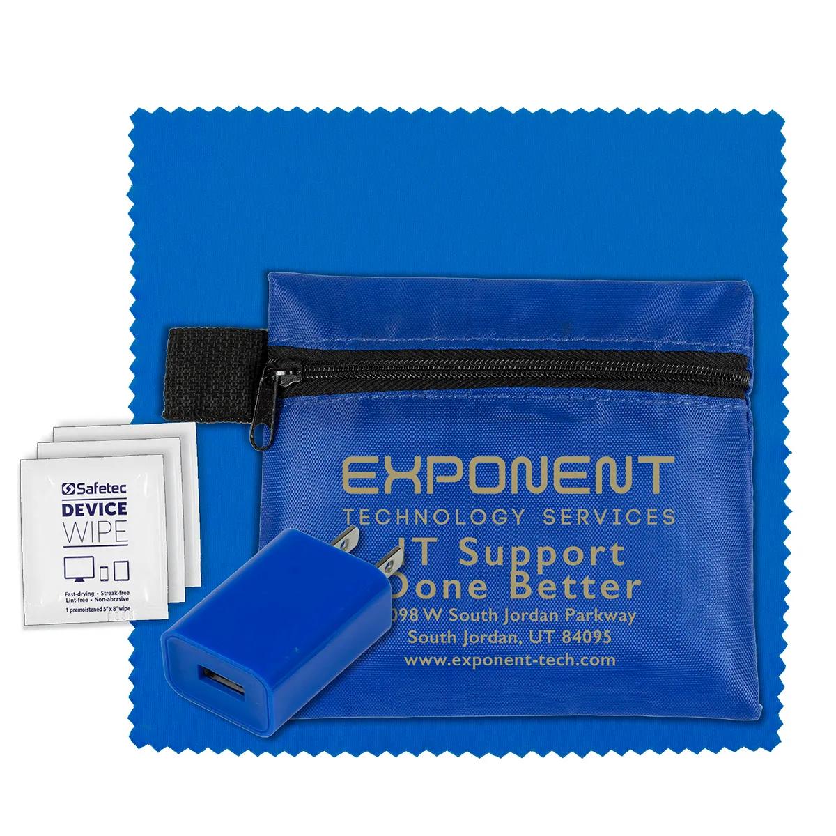 Tech Travel Kit with USB Wall Charger Polyester - product view 15