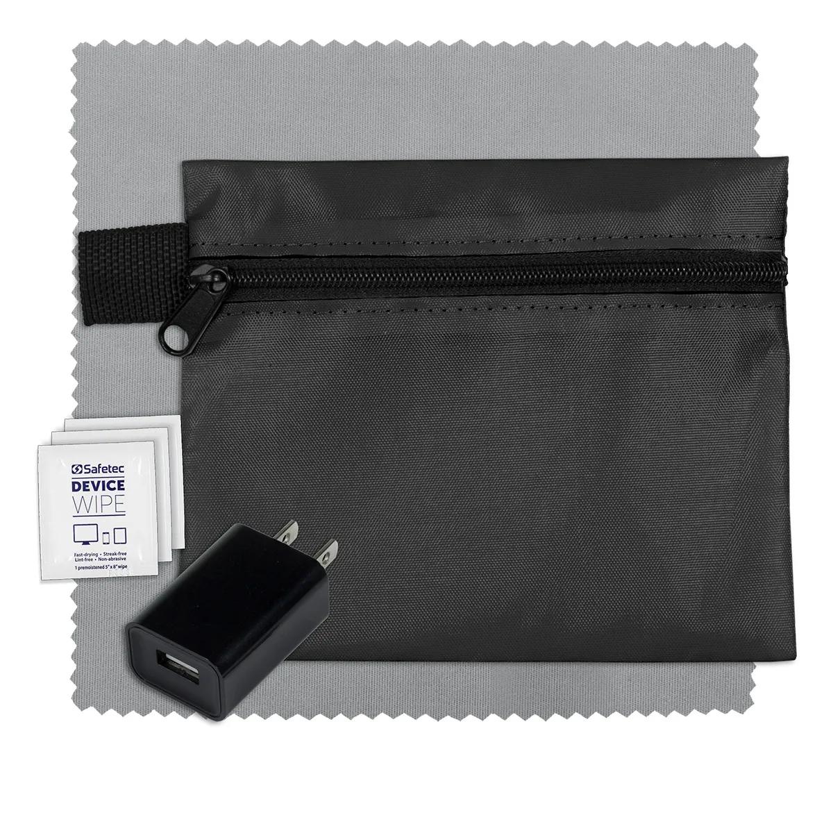 Tech Travel Kit with USB Wall Charger Polyester - product view 20