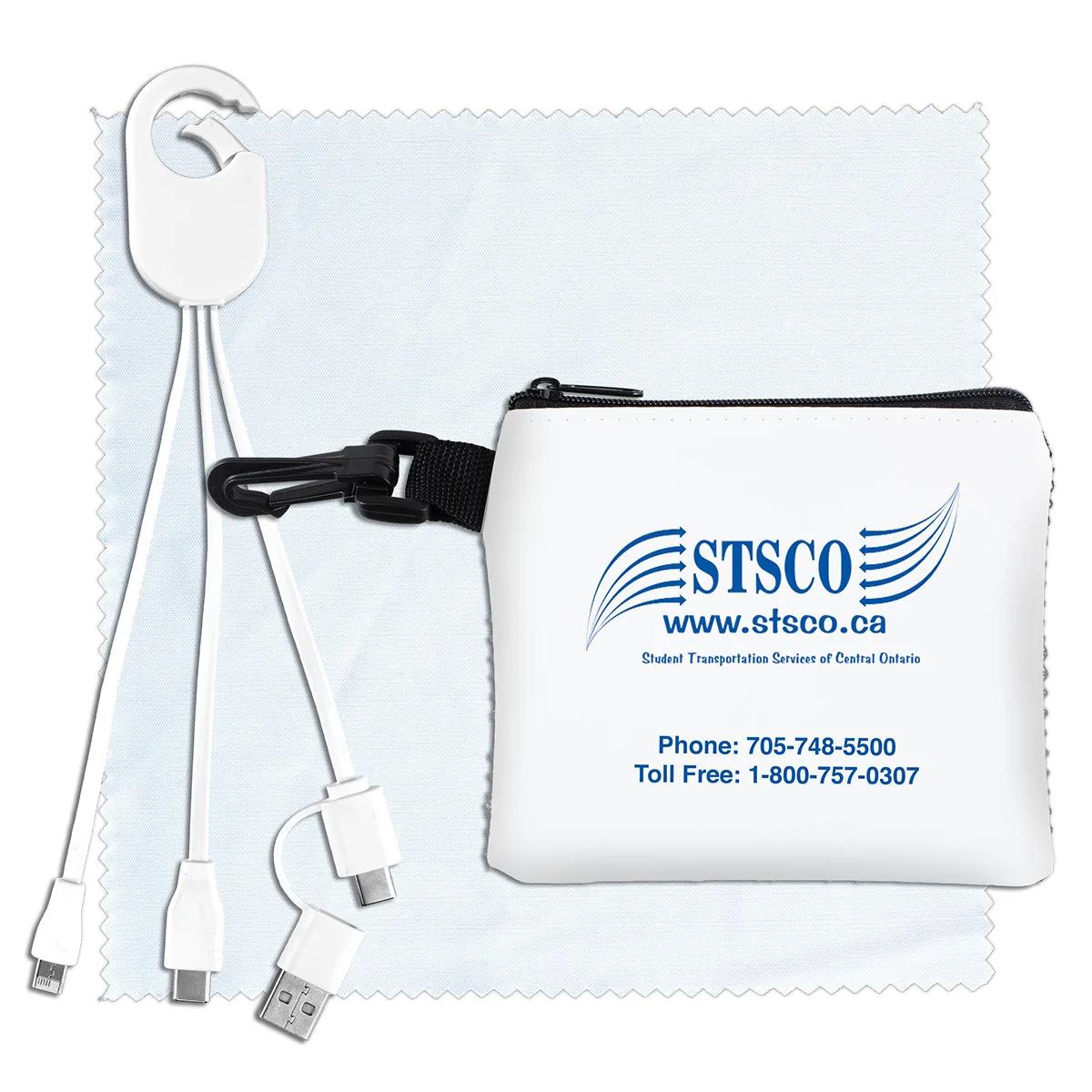 Mobile Tech Charging Cable Kit Mesh Zipper Pro - product view 4