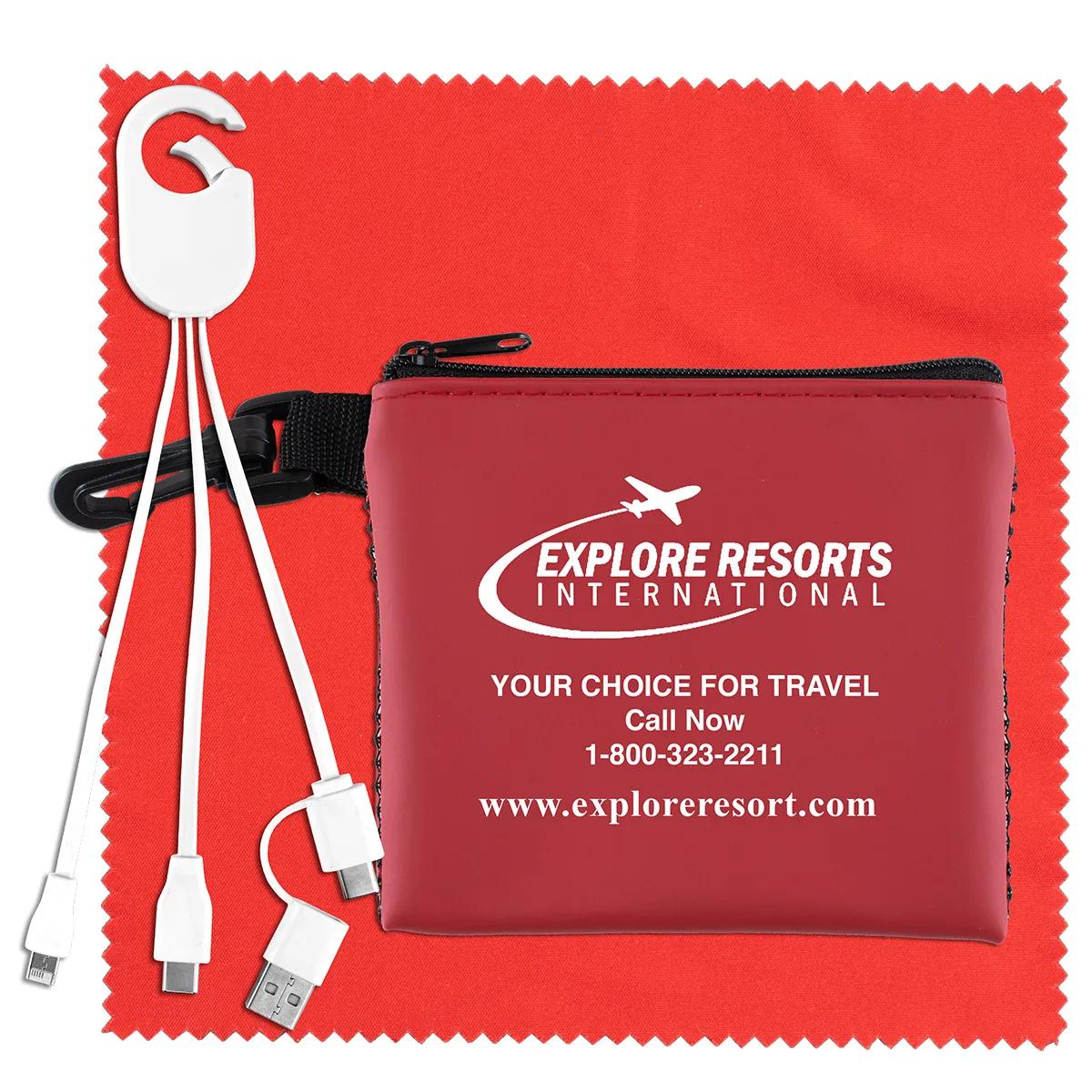 Mobile Tech Charging Cable Kit Mesh Zipper Pro - product view 6