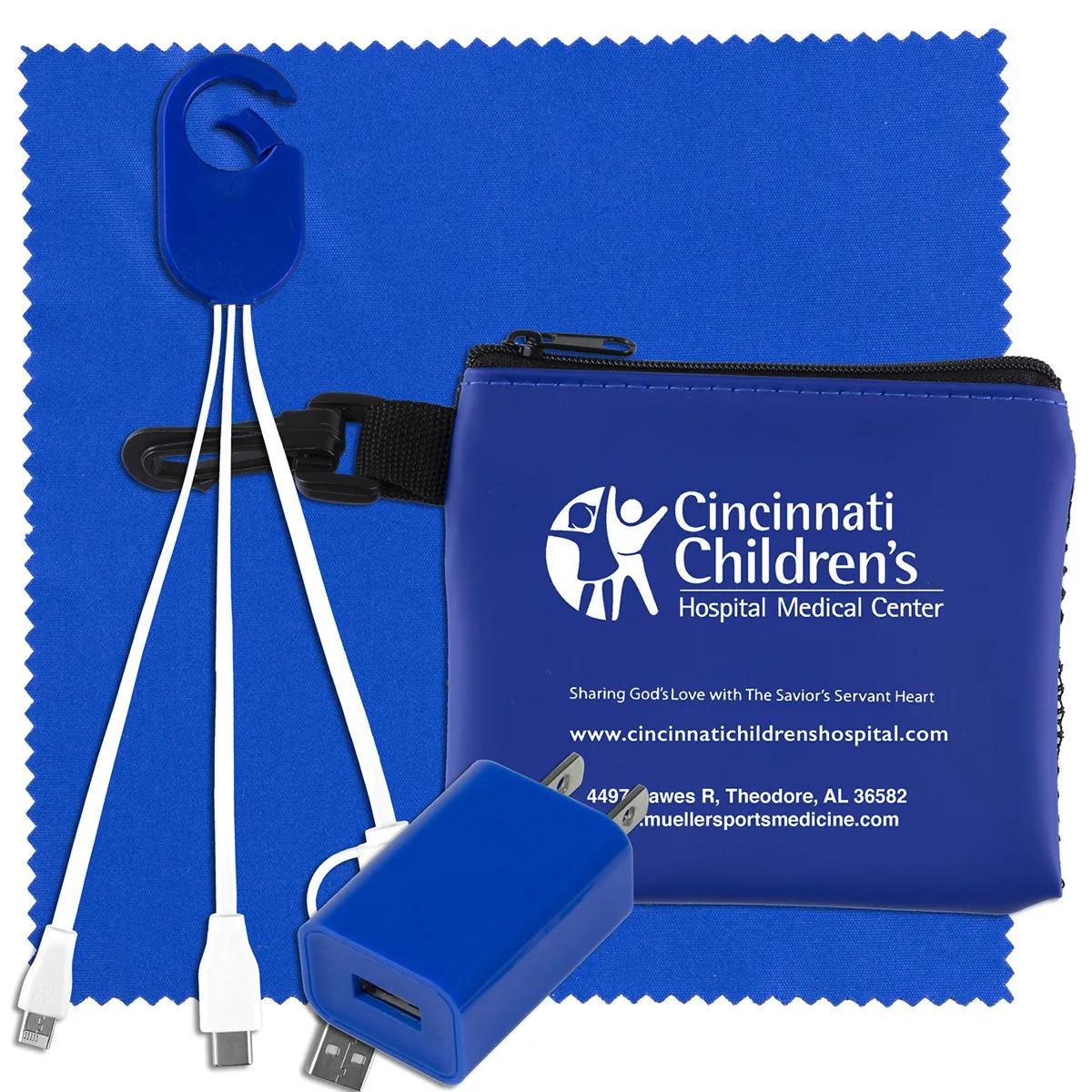 Tech Travel Kit Complete with Wall Charger Mesh - product view 2