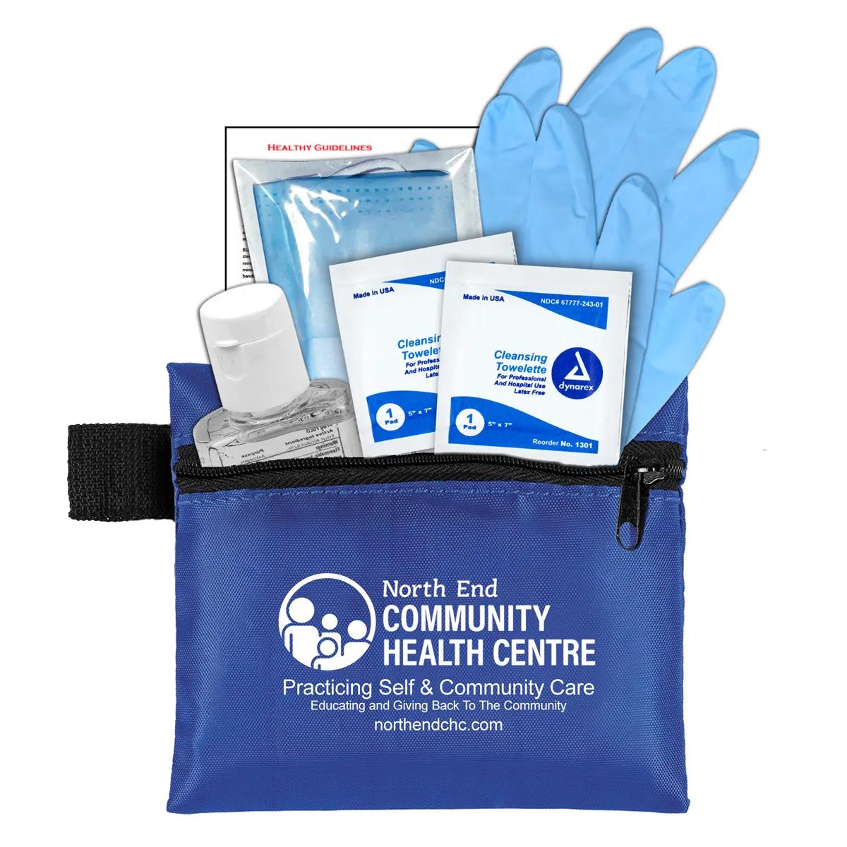 First Aid Kit 6 Piece Zipper Pouch Sanitizer - 5 x 4.25 in - product view 5