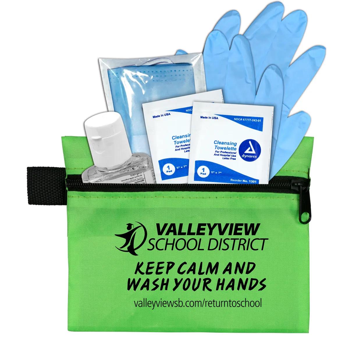 First Aid Kit 6 Piece Zipper Pouch Sanitizer - 5 x 4.25 in - product view 7