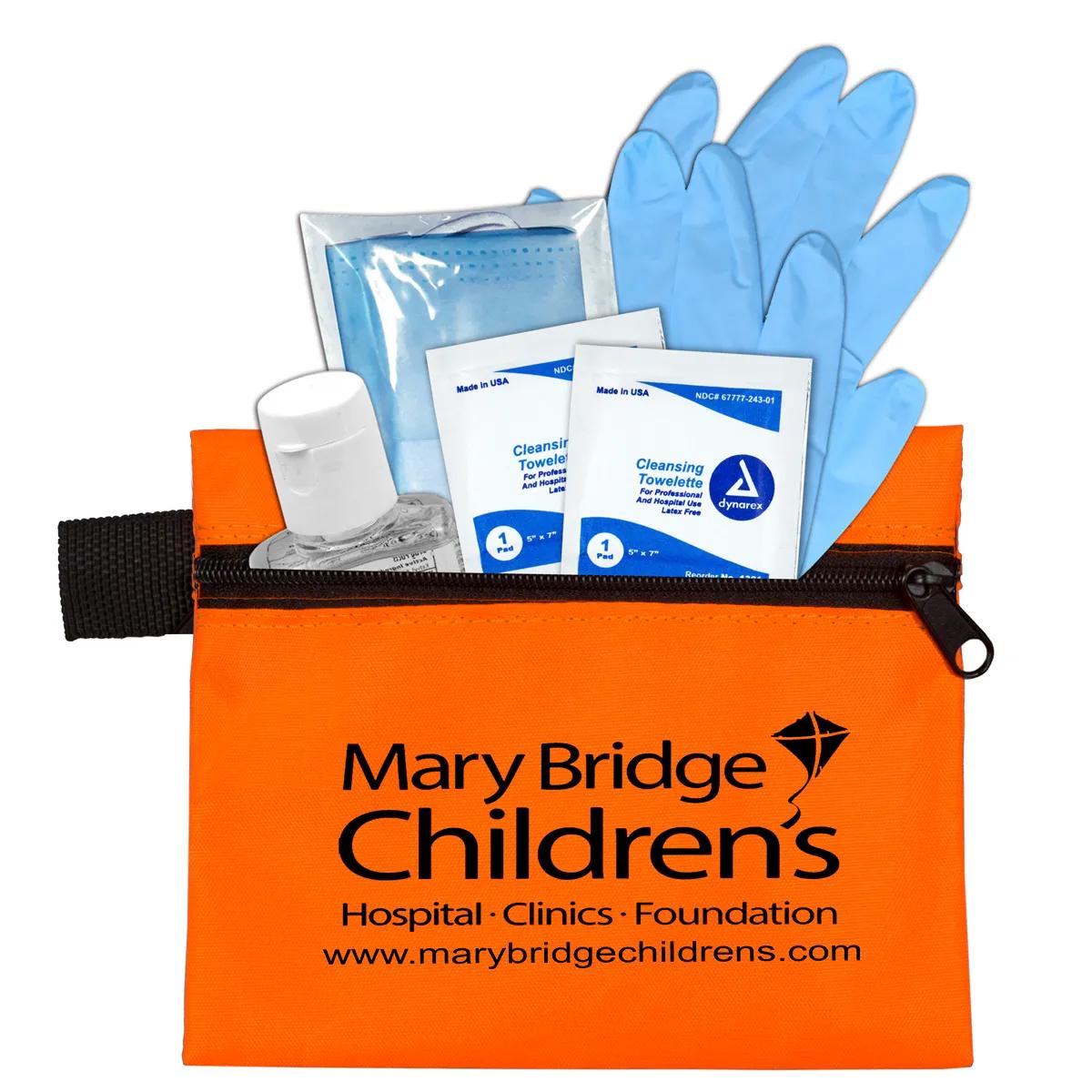 First Aid Kit 6 Piece Zipper Pouch Sanitizer - 5 x 4.25 in - product view 8