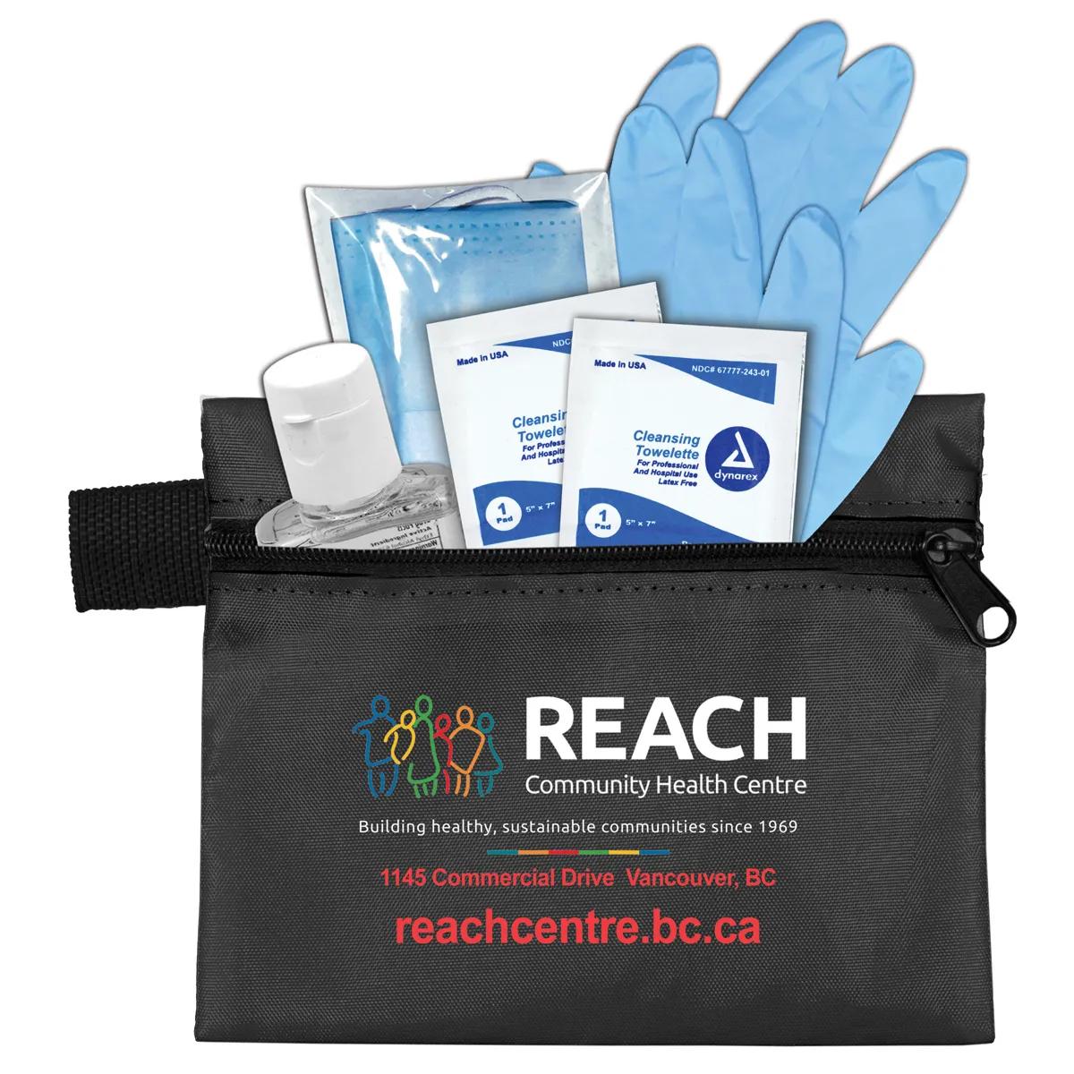 First Aid Kit 6 Piece Zipper Pouch Sanitizer - 5 x 4.25 in - product view 19