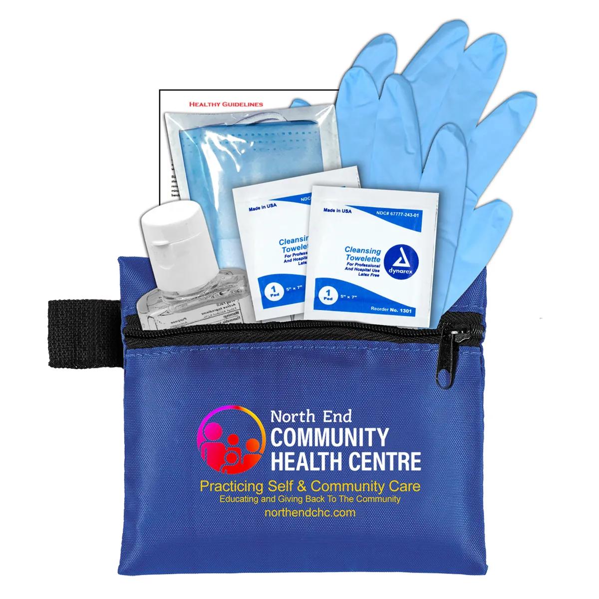 First Aid Kit 6 Piece Zipper Pouch Sanitizer - 5 x 4.25 in - product view 20