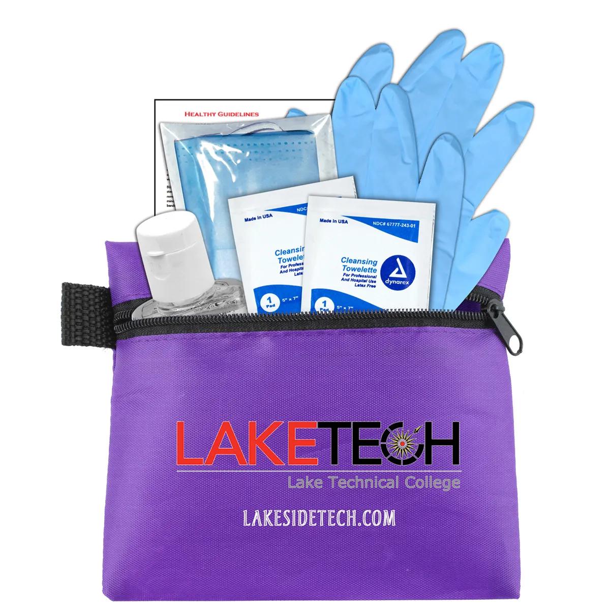 First Aid Kit 6 Piece Zipper Pouch Sanitizer - 5 x 4.25 in - product view 23