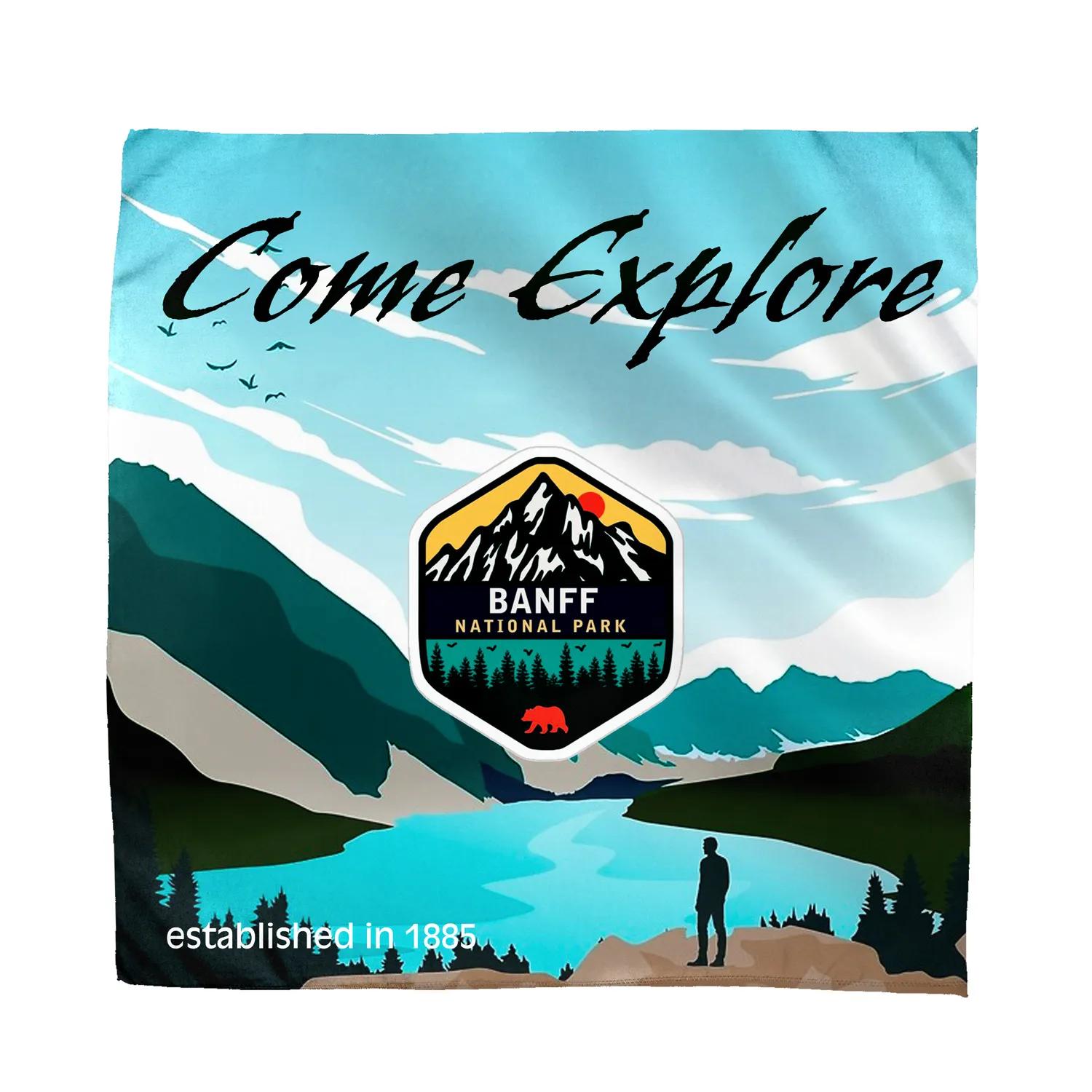 Bandana Full Color Sublimation Polyester Domestic - 22 x 22 in - product view 6