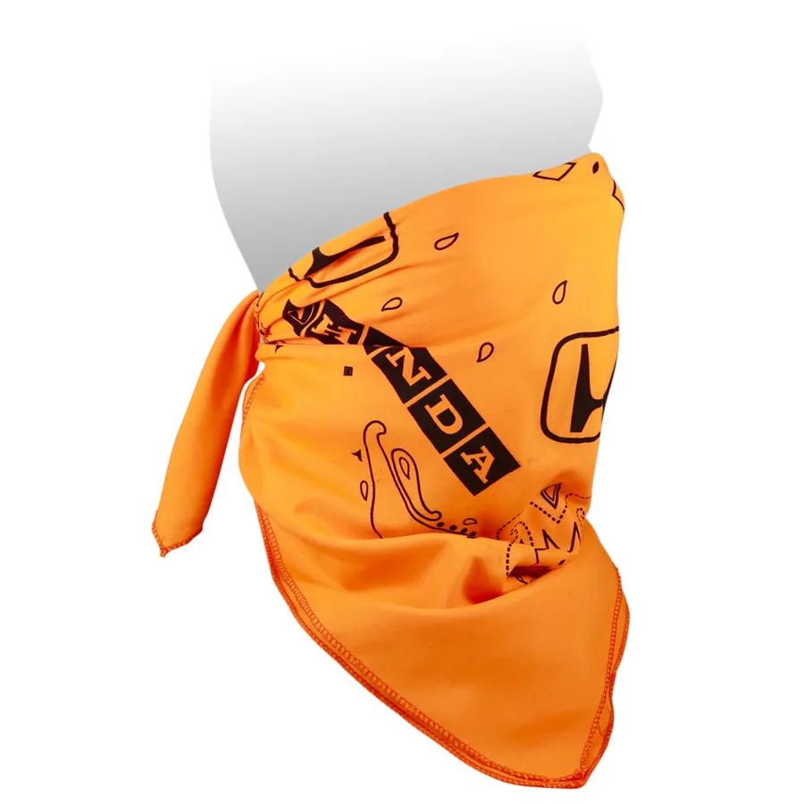 Bandana Silkscreen Polyester Domestic Production - 22 x 22 in - product view 2