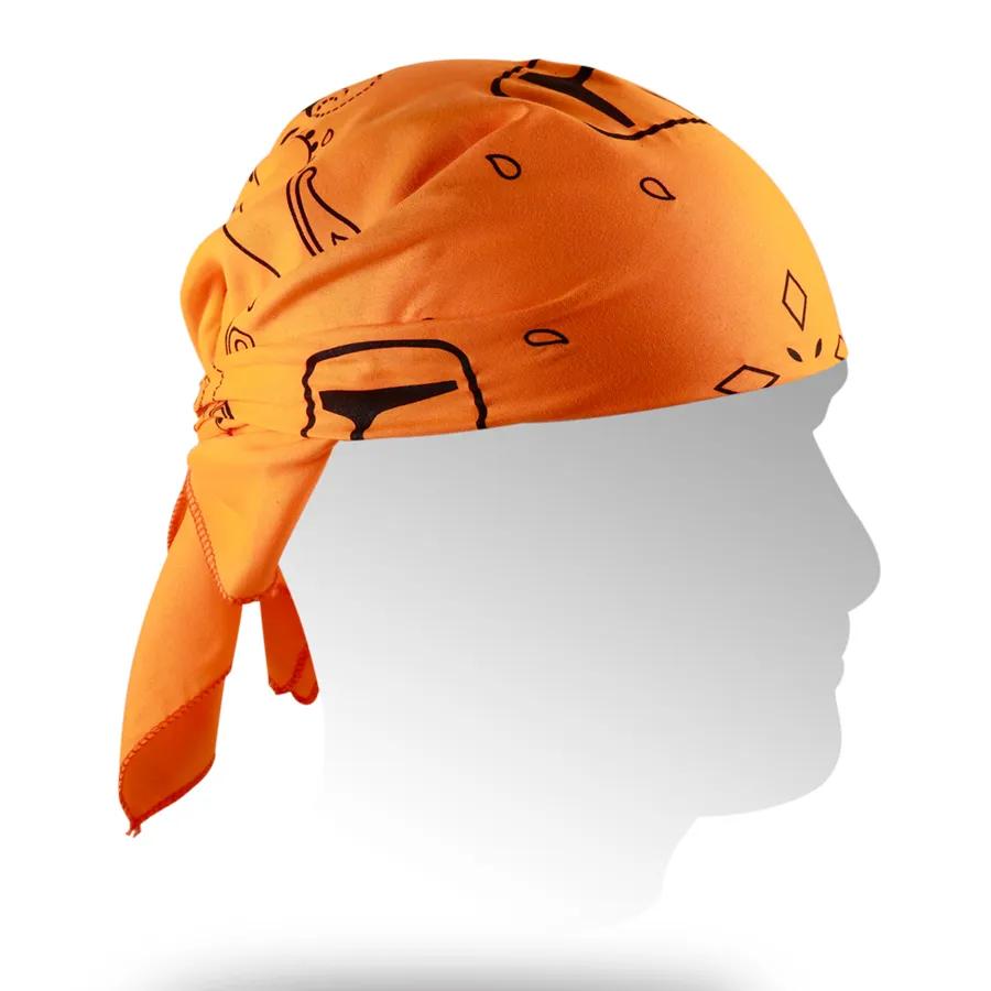 Bandana Silkscreen Polyester Domestic Production - 22 x 22 in - product view 3