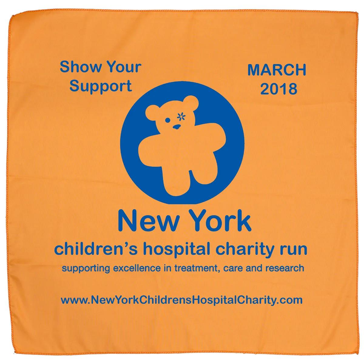 Bandana Silkscreen Polyester Domestic Production - 22 x 22 in - product view 7