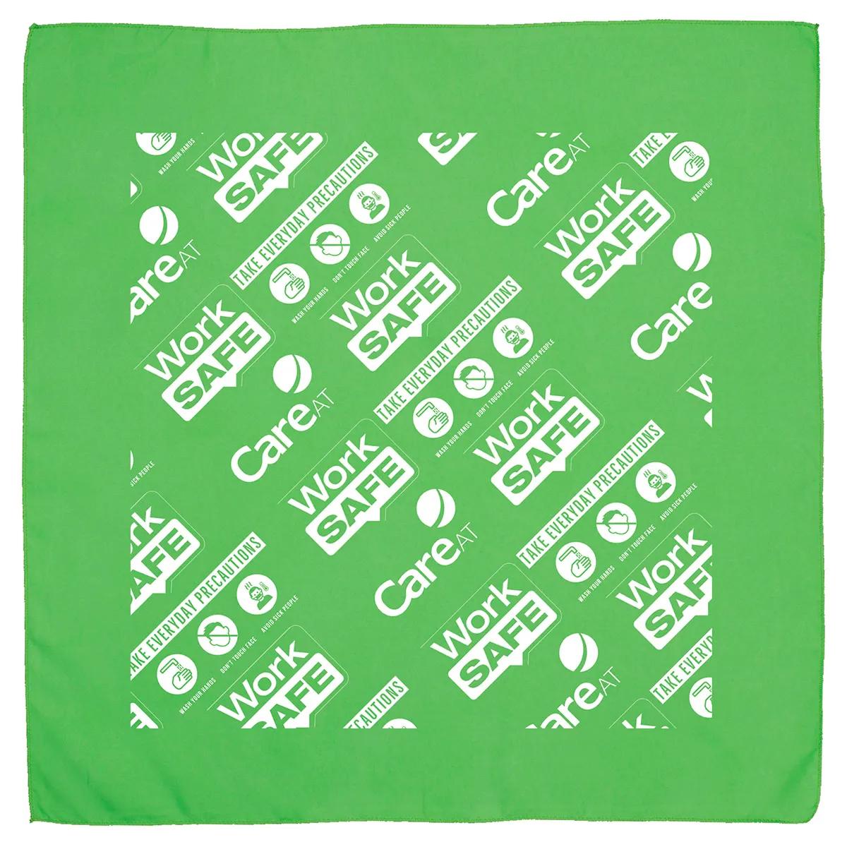 Bandana Silkscreen Polyester Domestic Production - 22 x 22 in - product view 8