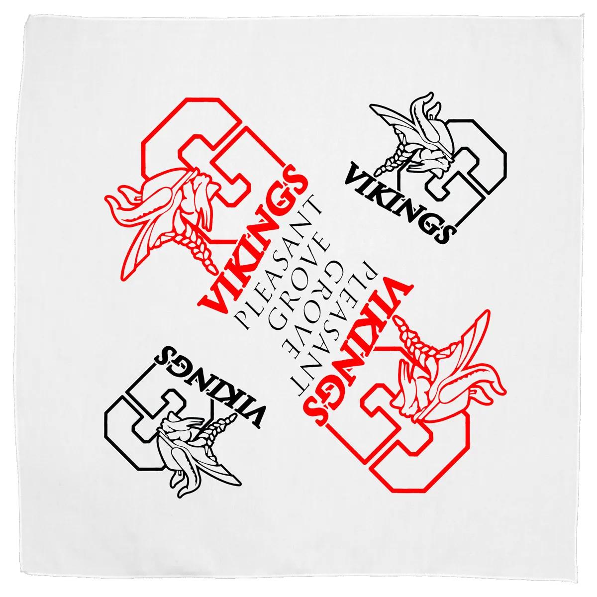 Bandana Silkscreen Polyester Domestic Production - 22 x 22 in - product view 12