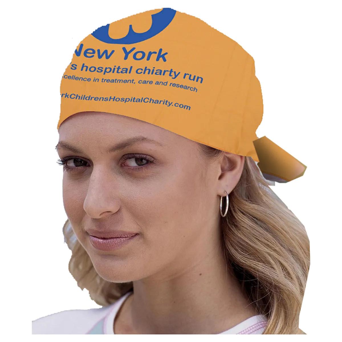 Bandana Silkscreen Polyester Domestic Production - 22 x 22 in - product view 14