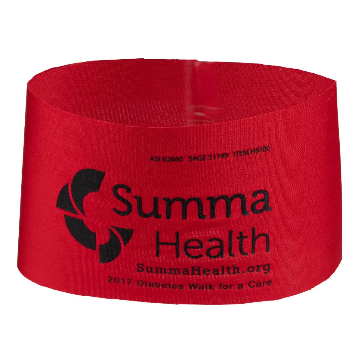 Athletic Headband Polyester Silkscreen Domestic - 9.88 x 4 in - product view 2