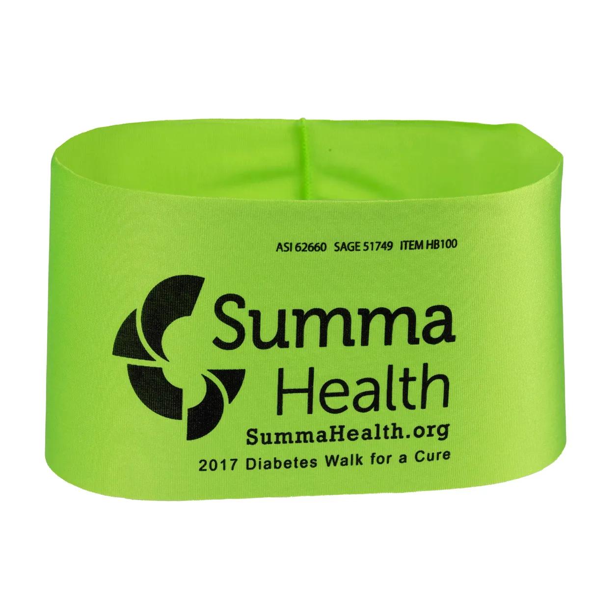 Athletic Headband Polyester Silkscreen Domestic - 9.88 x 4 in - product view 4