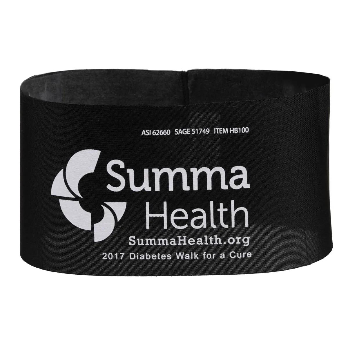 Athletic Headband Polyester Silkscreen Domestic - 9.88 x 4 in - product view 5